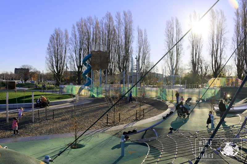 Margaret Mahy Playground, Christchurch (NZ) é um parquinho perfeito para crianças. A gente amou!
