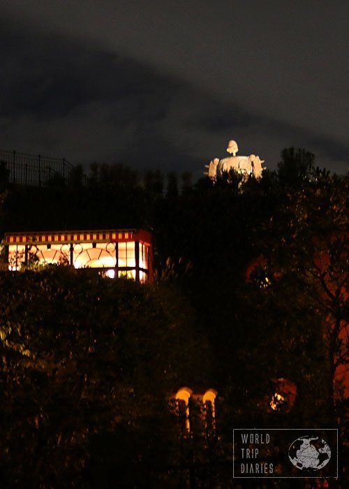 ghibli museum at night