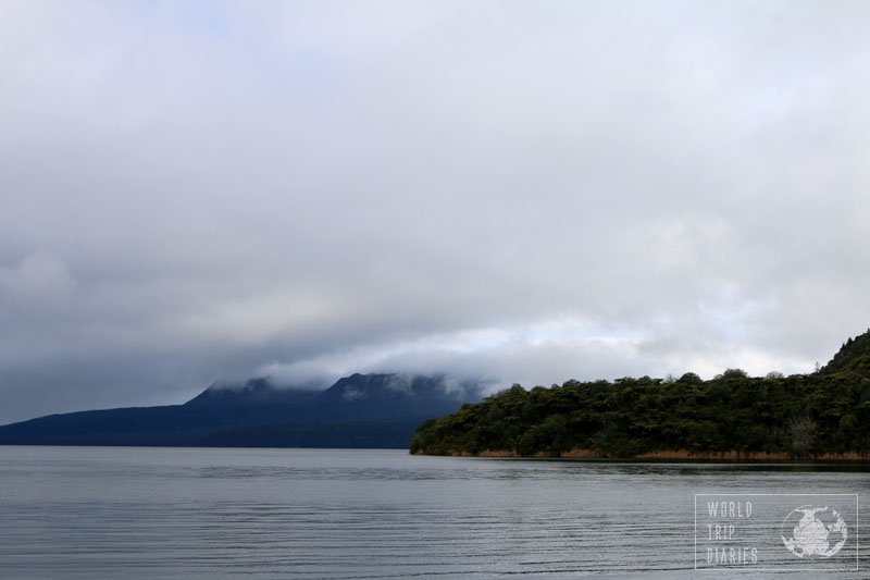 mount and lake tarawera