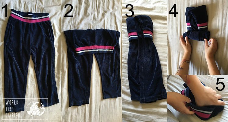 how to roll pants